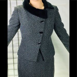 Vintage Danny & Nicole | 2 pc skirt & fur jkt Q3